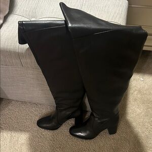 SCHUTZ Black Over the Knee Boots